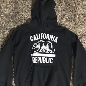 Men’s Medium Black Hoodie Cali Republic Bowery Co